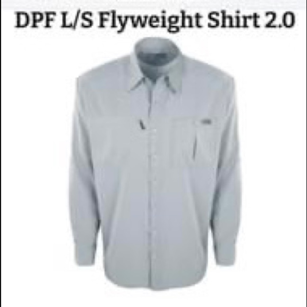Mens Drake Large Long Sleeve Shirt Fishing Shirt - Picture 2 of 7
